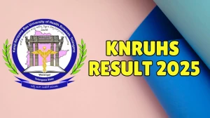 KNRUHS Result 2025 Out at knruhs.telangana.gov.in Direct Link to Download UG and PG Course Result KNRUHS Result 2025 Out at knruhs.telangana.gov.in Direct Link to Download UG and PG Course Result