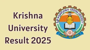 Krishna University Result 2025 Out at kru.ac.in Direct Link to Download 4th Sem Result