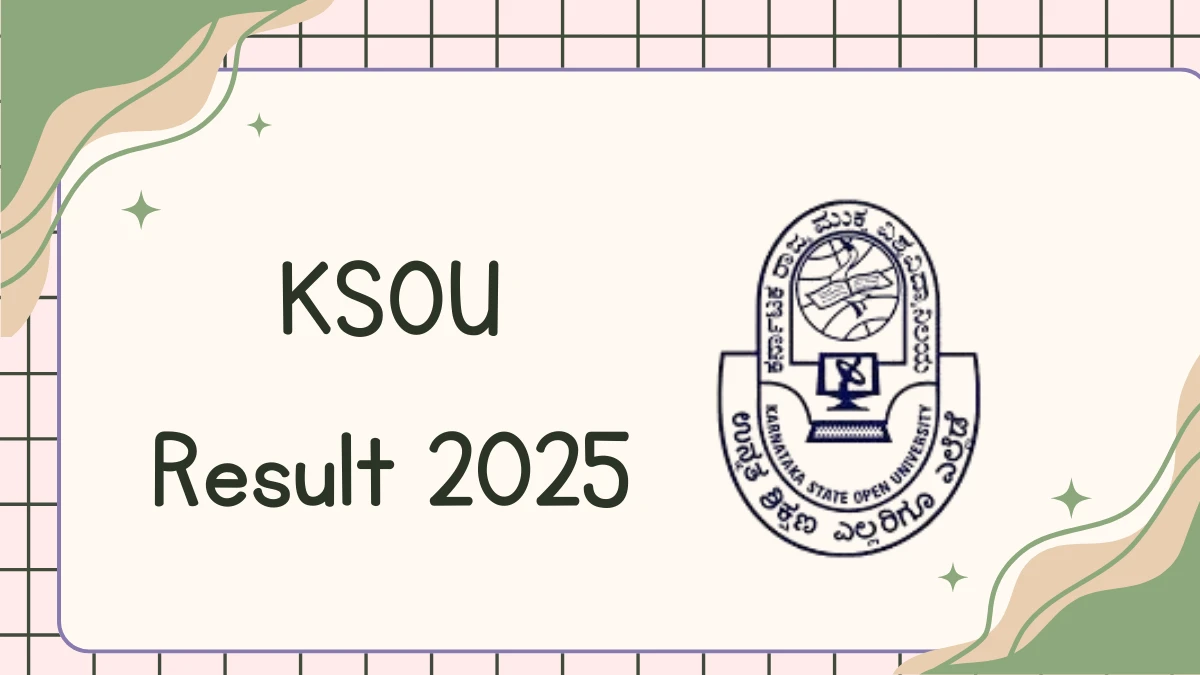 KSOU Result 2025 Out at ksouportal.com Direct Link to Download 3rd, 4th Sem Result