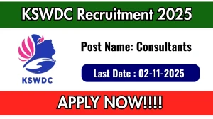 KSWDC Recruitment 2025 - Apply Online for Resource Persons/ Consultants Posts