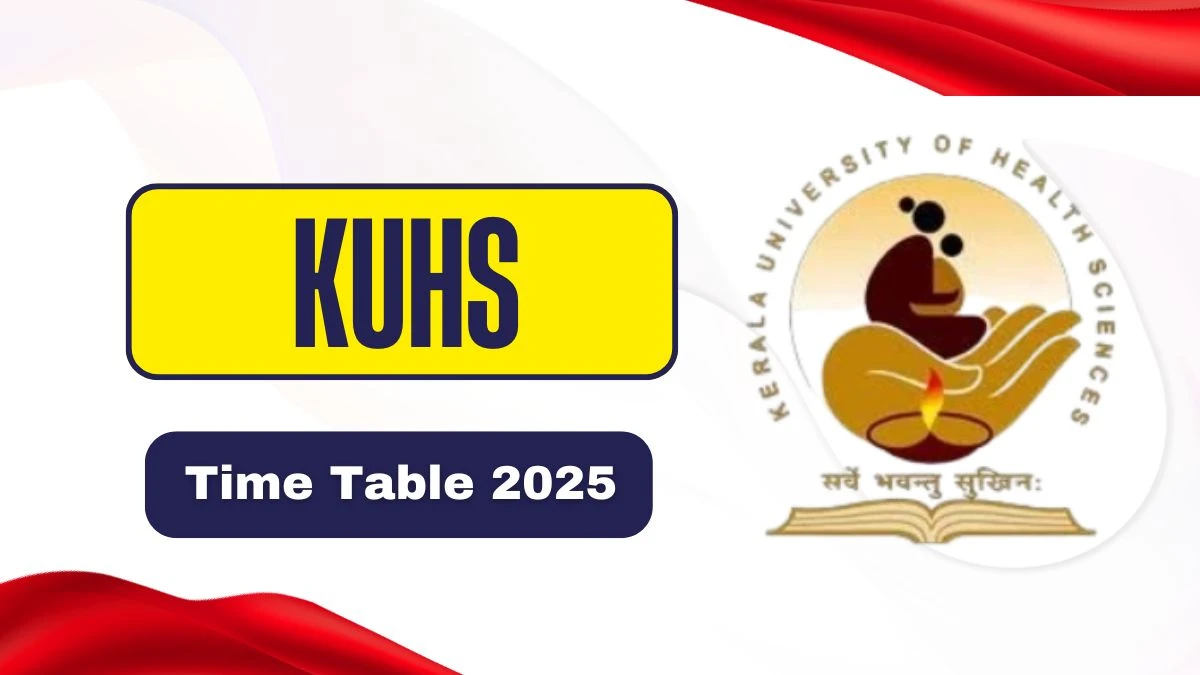 KUHS Time Table 2025 Out for UG and PG Course @ kuhs.ac.in Details Here
