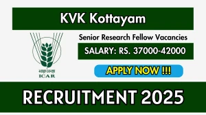 KVK Kottayam Senior Research Fellow Recruitment 2025 – Walk in for 01 Posts KVK Kottayam Senior Research Fellow Recruitment 2025 – Walk in for 01 Posts