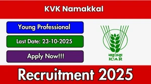 KVK Namakkal Young Professional Recruitment 2025 - Apply Offline