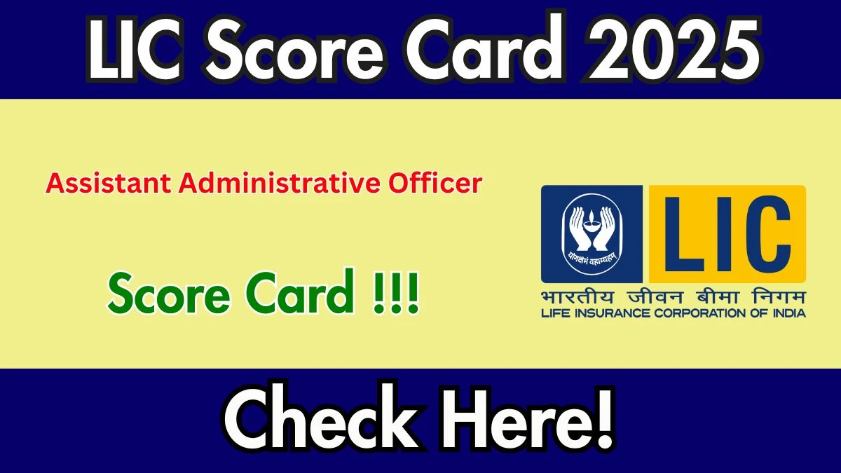 LIC AAO Score Card 2025 Release Date – Download Prelims Marks at licindia.in LIC AAO Score Card 2025 Release Date – Download Prelims Marks at licindia.in