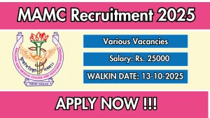 MAMC Recruitment 2025 – Walk in for 02 Infection Control Nurse, Data Manager Posts MAMC Recruitment 2025 – Walk in for 02 Infection Control Nurse, Data Manager Posts