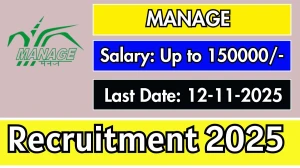 MANAGE Recruitment 2025 - Apply Online for 5 Manager, Business Executive Posts