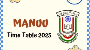 MANUU Time Table 2025 Out for 1st, 3rd Sem @ manuu.edu.in Details Here