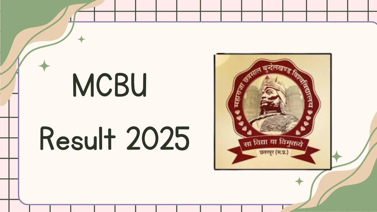 MCBU Result 2025 Out at mcbu.ac.in Direct Link to Download 2nd, 4th Sem Result