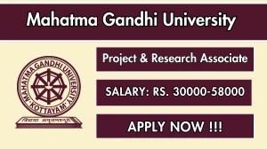 MGU Recruitment 2025 - Apply Offline for 11 Project and Research Associate Posts MGU Recruitment 2025 - Apply Offline for 11 Project and Research Associate Posts