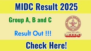 MIDC Group A, B and C Result 2025 Out at midcindia.org, Direct Link to Download Result PDF Here MIDC Group A, B and C Result 2025 Out at midcindia.org, Direct Link to Download Result PDF Here
