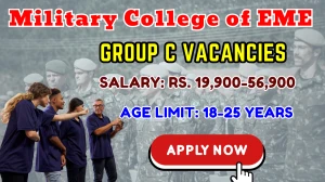 Military College of EME Group C Recruitment 2025 - Apply Offline for 49 Posts Military College of EME Group C Recruitment 2025 - Apply Offline for 49 Posts