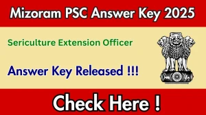 Mizoram PSC Sericulture Extension Officer Final Answer Key 2025 Released – Download at mpsc.mizoram.gov.in Mizoram PSC Sericulture Extension Officer Final Answer Key 2025 Released – Download at mpsc.mizoram.gov.in