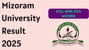 Mizoram University Result 2025 Out at mzu.edu.in Direct Link to Download ODD Semester Result