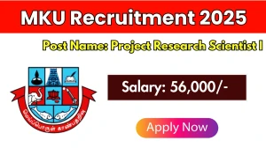 MKU Project Research Scientist I Recruitment 2025 - Apply Online