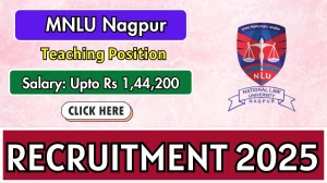 MNLU Nagpur Recruitment 2025 - Apply Offline for 21 Assistant Professor, Professor and Other Posts