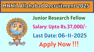 MNNIT Allahabad Junior Research Fellow Recruitment 2025 - Apply Offline
