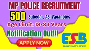 MPESB MP Police Recruitment 2025 - Apply Online for 500 ASI, Subedar Posts MPESB MP Police Recruitment 2025 - Apply Online for 500 ASI, Subedar Posts