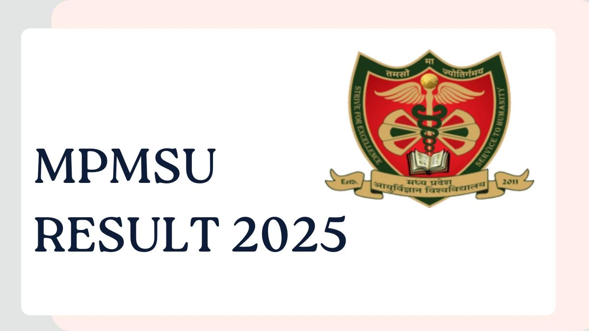 MPMSU Result 2025 Out at mpmsu.edu.in Direct Link to Download UG Course Result