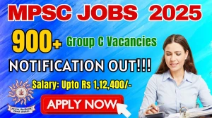 MPSC Group C Recruitment 2025 - Apply Online for 938 Tax Assistant, Clerk-Typist and Other Posts