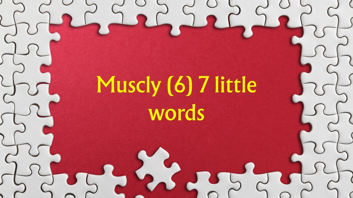 Muscly 7 Little Words 6 letters Answer Muscly 7 Little Words 6 letters Answer