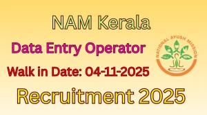 NAM Kerala Data Entry Operator Recruitment 2025 – Walk in
