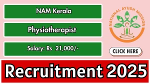 NAM Kerala Physiotherapist Recruitment 2025 – Walk in NAM Kerala Physiotherapist Recruitment 2025 – Walk in