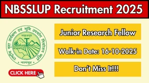 ICAR NBSSLUP Junior Research Fellow Recruitment 2025 – Walk in