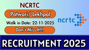 NCRTC Patwari/ Lekhpal Recruitment 2025 – Walk in NCRTC Patwari/ Lekhpal Recruitment 2025 – Walk in
