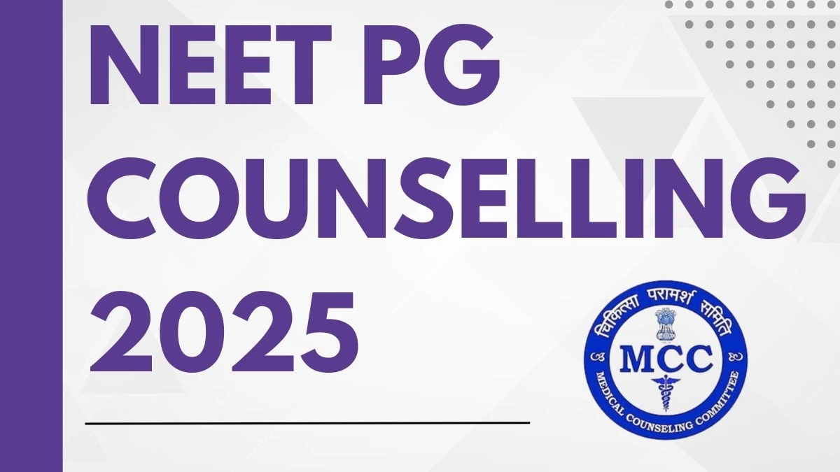NEET PG Counselling 2025: Registration, Dates, and Schedule Announced at mcc.nic.in NEET PG Counselling 2025: Registration, Dates, and Schedule Announced at mcc.nic.in