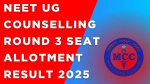 NEET UG Counselling Round 3 Seat Allotment Result 2025 Out Today at mcc.nic.in Direct Link to Download Result