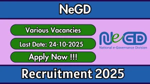 NeGD Recruitment 2025 - Apply Online for 10 Project Manager, Tech Lead and More Posts