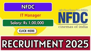 NFDC IT Manager Recruitment 2025 - Apply Online