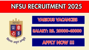 NFSU Recruitment 2025 – Walk in for 03 Research Assistant, Field Investigator Posts NFSU Recruitment 2025 – Walk in for 03 Research Assistant, Field Investigator Posts