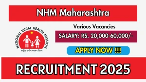 NHM Maharashtra Recruitment 2025 - Apply Offline for Medical Officer, Staff Nurse and More Posts NHM Maharashtra Recruitment 2025 - Apply Offline for Medical Officer, Staff Nurse and More Posts