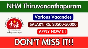NHM Thiruvananthapuram Recruitment 2025 - Apply Online for Office Secretary, Medical Officer and More Posts NHM Thiruvananthapuram Recruitment 2025 - Apply Online for Office Secretary, Medical Officer and More Posts