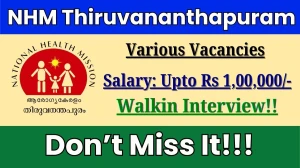 NHM Thiruvananthapuram Recruitment 2025 – Walk in for 03 Audiologist cum Speech Therapist, Specialist Doctor Posts