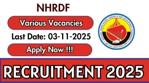 NHRDF Recruitment 2025 - Apply Offline for Joint Director, Assistant Director and More Posts