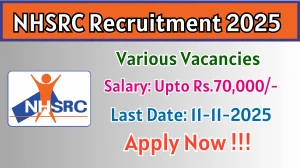 NHSRC Recruitment 2025 - Apply Online for Junior Consultant, Accounts Assistant  and More Posts