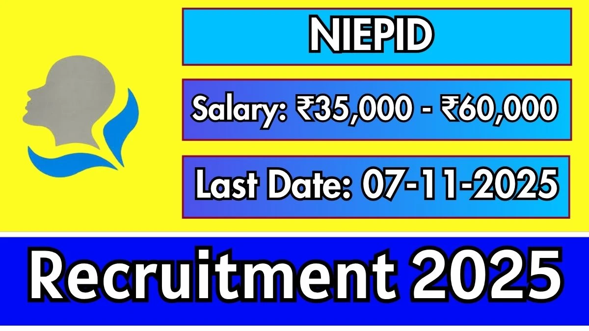NIEPID Recruitment 2025 - Apply Offline for 17 Pharmacist, Assistant Research Officer and More Posts NIEPID Recruitment 2025 - Apply Offline for 17 Pharmacist, Assistant Research Officer and More Posts