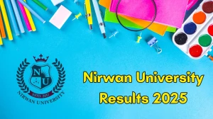 Nirwan University Result 2025 Out at nirwanuniversity.ac.in Direct Link to Download 1st to 6th Semester Result