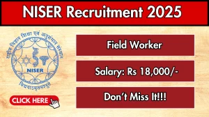NISER Field Worker Recruitment 2025 - Apply Offline