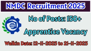 NMDC Apprentices Recruitment 2025 – Walk in for 197 Posts