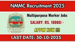 NMMC Multipurpose Worker Recruitment 2025 - Apply Offline for 40 Posts NMMC Multipurpose Worker Recruitment 2025 - Apply Offline for 40 Posts