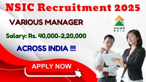 NSIC Recruitment 2025 - Apply Online for 70 Manager, General Manager and More Posts