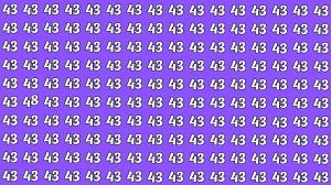 Observation Find it Out: Within 5 Seconds Spot The Number 48 among 43