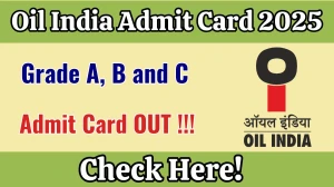 Oil India Grade A, B and C Admit Card 2025 OUT Download Hall Ticket at oil-india.com Oil India Grade A, B and C Admit Card 2025 OUT Download Hall Ticket at oil-india.com