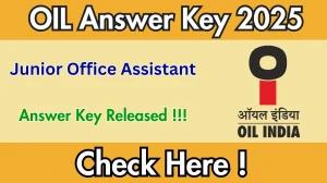 Oil India Junior Office Assistant Answer Key 2025 Out – Download at oil-india.com Oil India Junior Office Assistant Answer Key 2025 Out – Download at oil-india.com