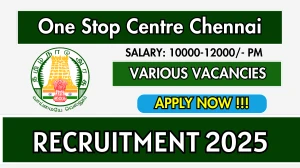 One Stop Centre Chennai Recruitment 2025 - Apply Offline for 03 Security Guard and Multi Purpose Helper Posts One Stop Centre Chennai Recruitment 2025 - Apply Offline for 03 Security Guard and Multi Purpose Helper Posts
