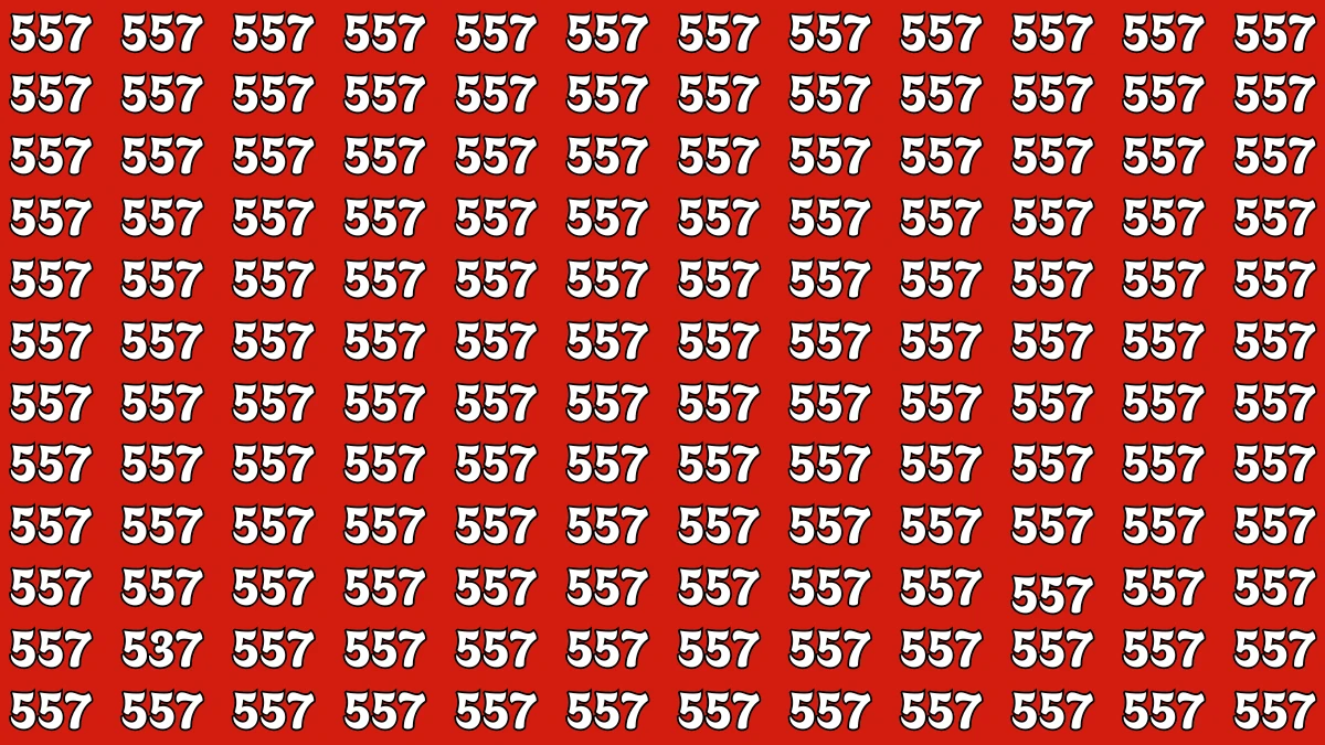 Optical Illusion 7 Seconds Challenge: Only People with Eagle Eyes Can spot the Number 537