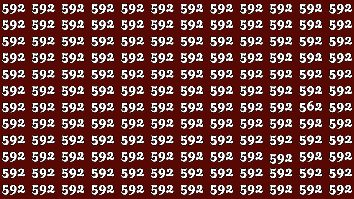Optical Illusion 7 Seconds Challenge: Only People with Eagle Eyes Can spot the Number 562